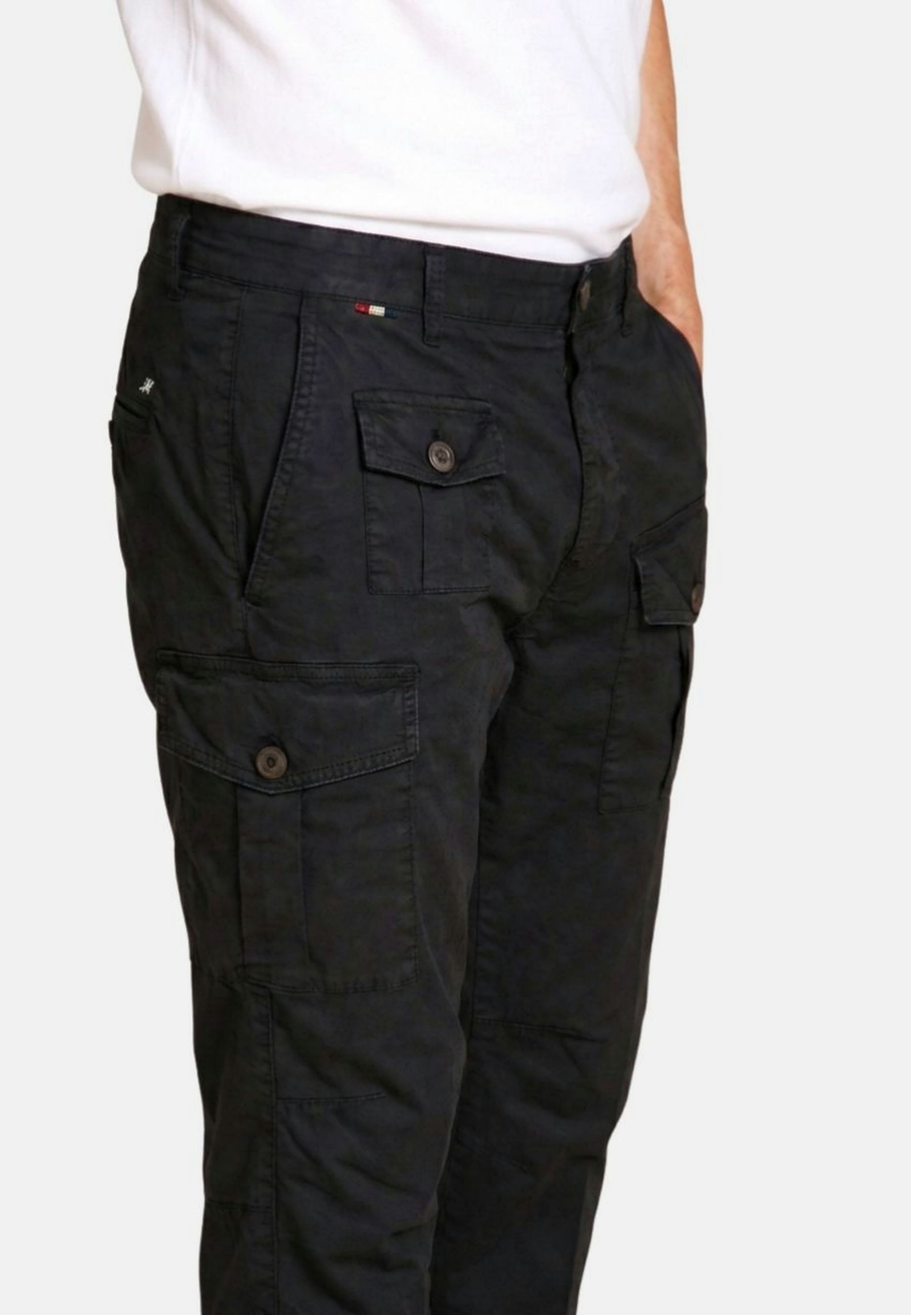 George Coolpocket pantalone cargo uomo in twill leggero stretch Logo Edition carrot fit ①