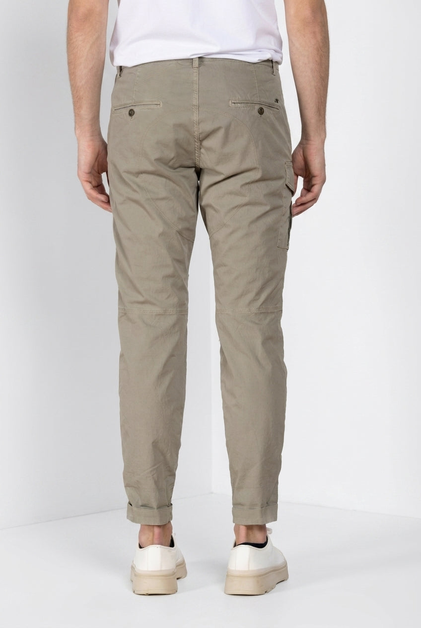 George Coolpocket pantalone cargo uomo in twill leggero stretch Logo Edition carrot fit ①