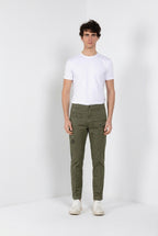 George Coolpocket pantalone cargo uomo in twill leggero stretch Logo Edition carrot fit ①
