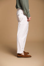 Pinces 22 pantalone chino uomo in canvas oxford relaxed fit