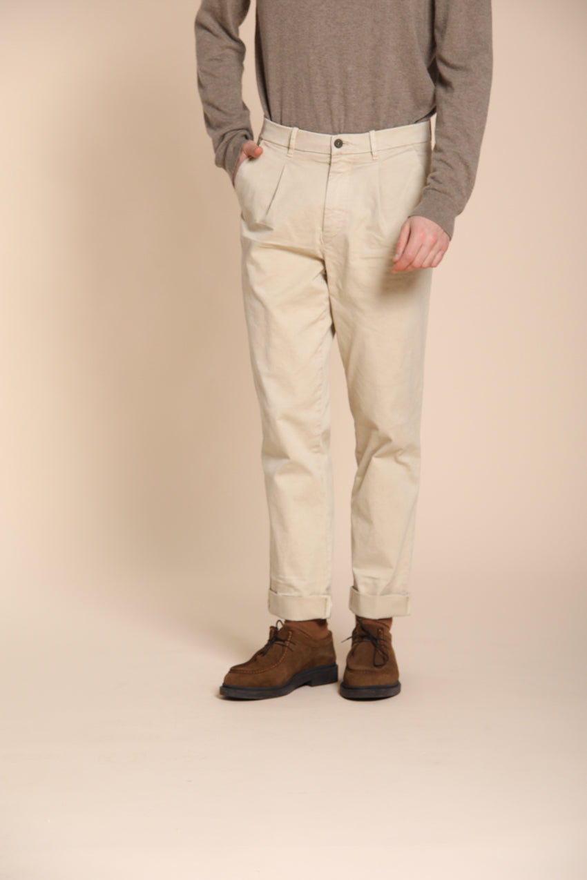 Pinces Herren-Chinohose aus Gabardine relaxed fit