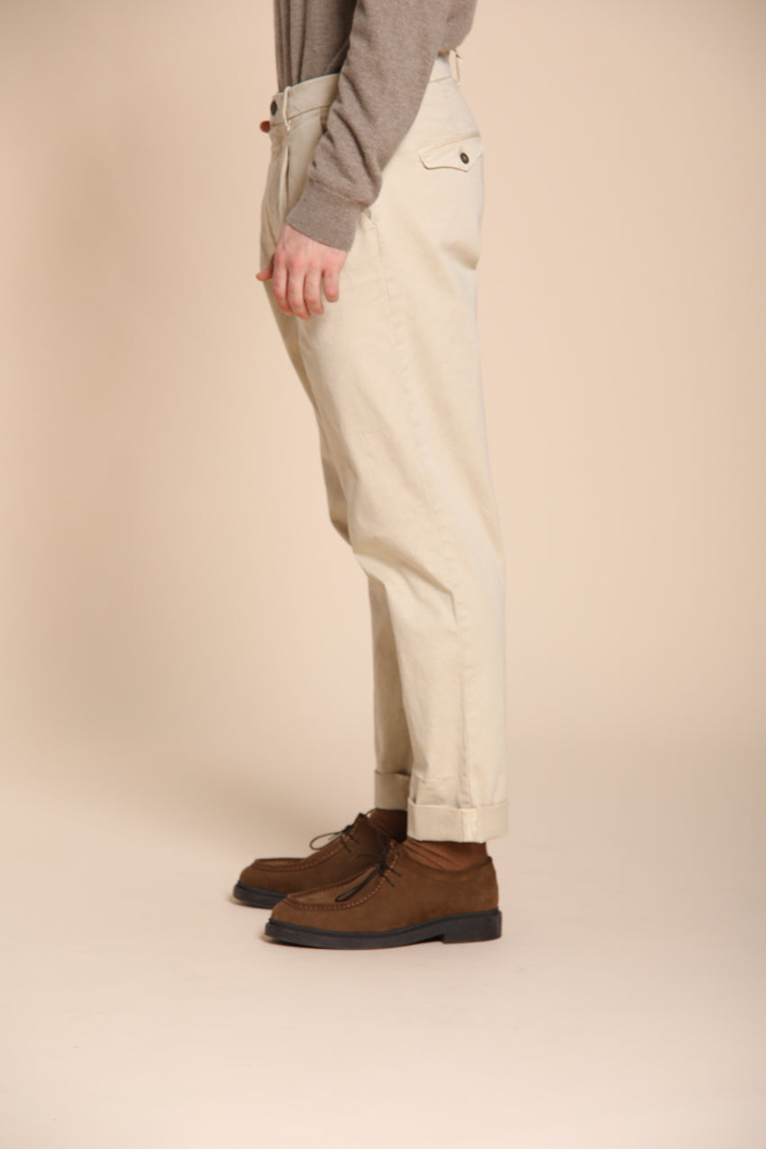 Pinces Herren-Chinohose aus Gabardine relaxed fit
