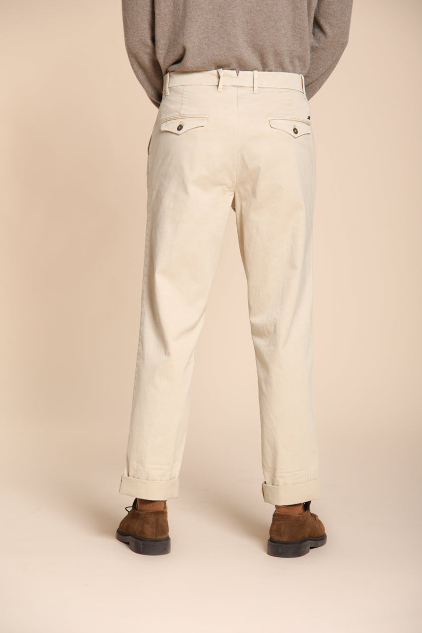 Pinces Herren-Chinohose aus Gabardine relaxed fit