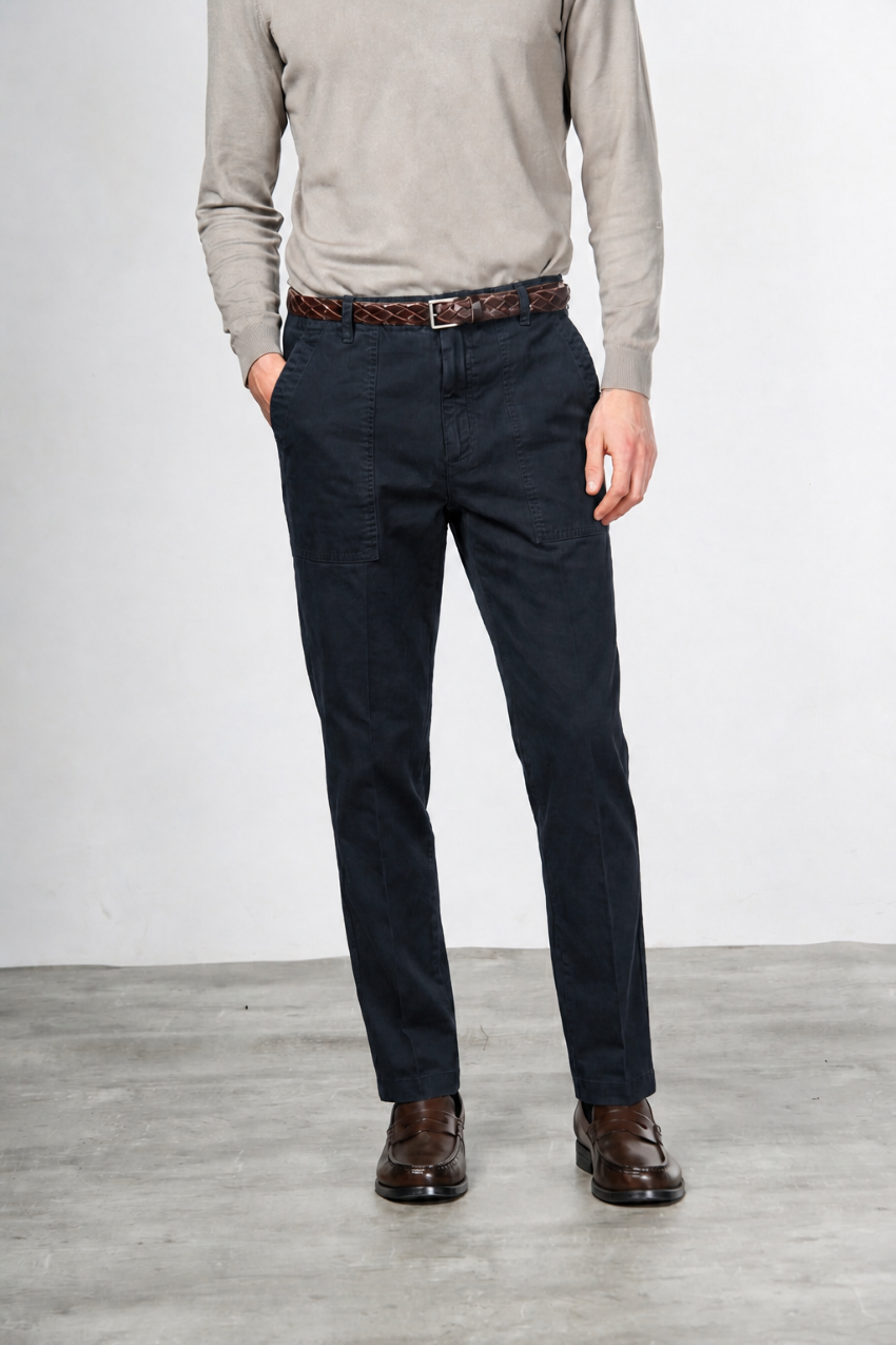 Prescott Fatique pantalone chino uomo in gabardina relaxed fit