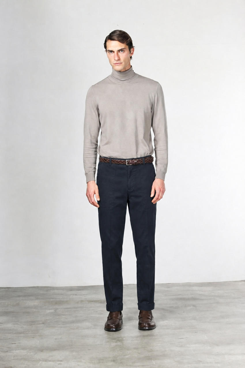 Prescott Fatique pantalone chino uomo in gabardina relaxed fit