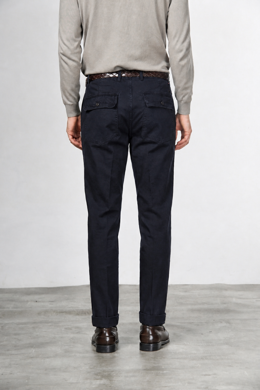 Prescott Fatique pantalone chino uomo in gabardina relaxed fit