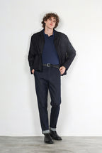 Chinos pantalone chino uomo in tecno denim stretch relaxed fit