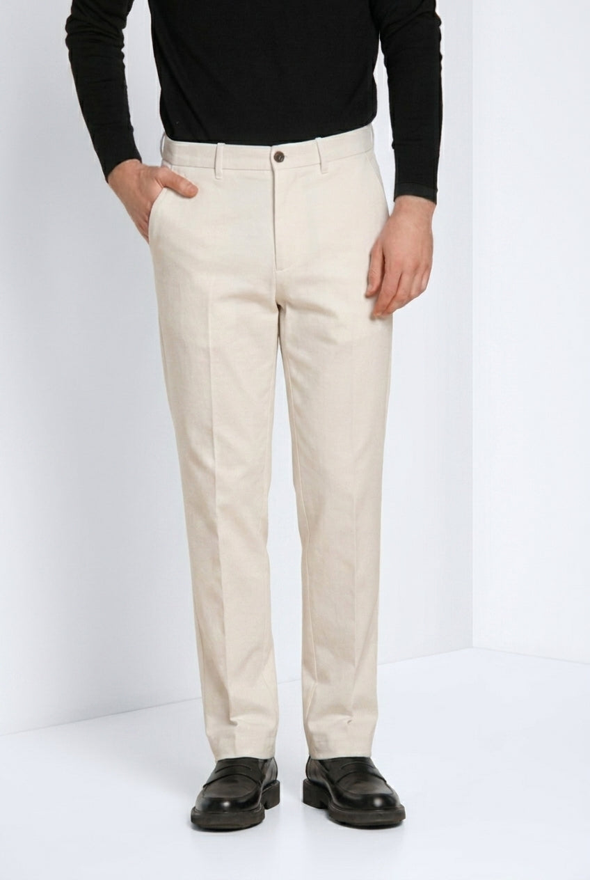 Chinos Herren-Chinohose aus Gabardine relaxed fit