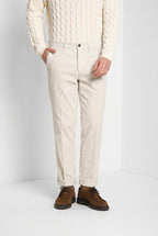 Chinos Herren-Chinohose aus 1000-Rippen-Samt relaxed fit