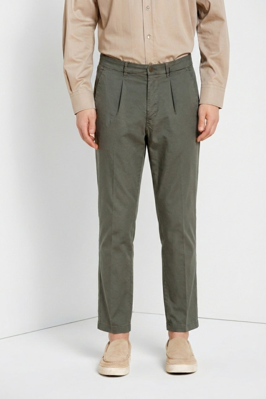 Pinces Hose Chino Herren aus Stretch-Gabardine relaxed fit