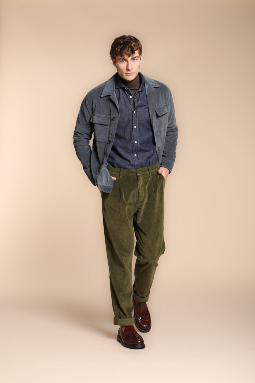 Pinces Herren-Chinohose aus französischem Kord relaxed fit
