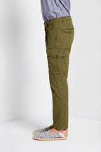 Cargo pantalone cargo uomo in twill leggero stretch relaxed fit