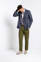 Cargo pantalone cargo uomo in twill leggero stretch relaxed fit