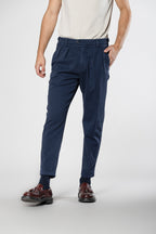 Don Johnson 2 Pinces pantalone chino uomo in bull carrot fit