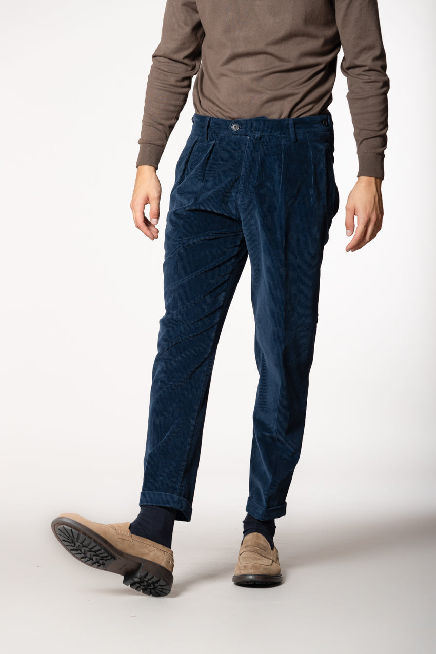 Don Johnson 2 Pinces Herren-Chinohose aus Kord 500 Rippen carrot fit