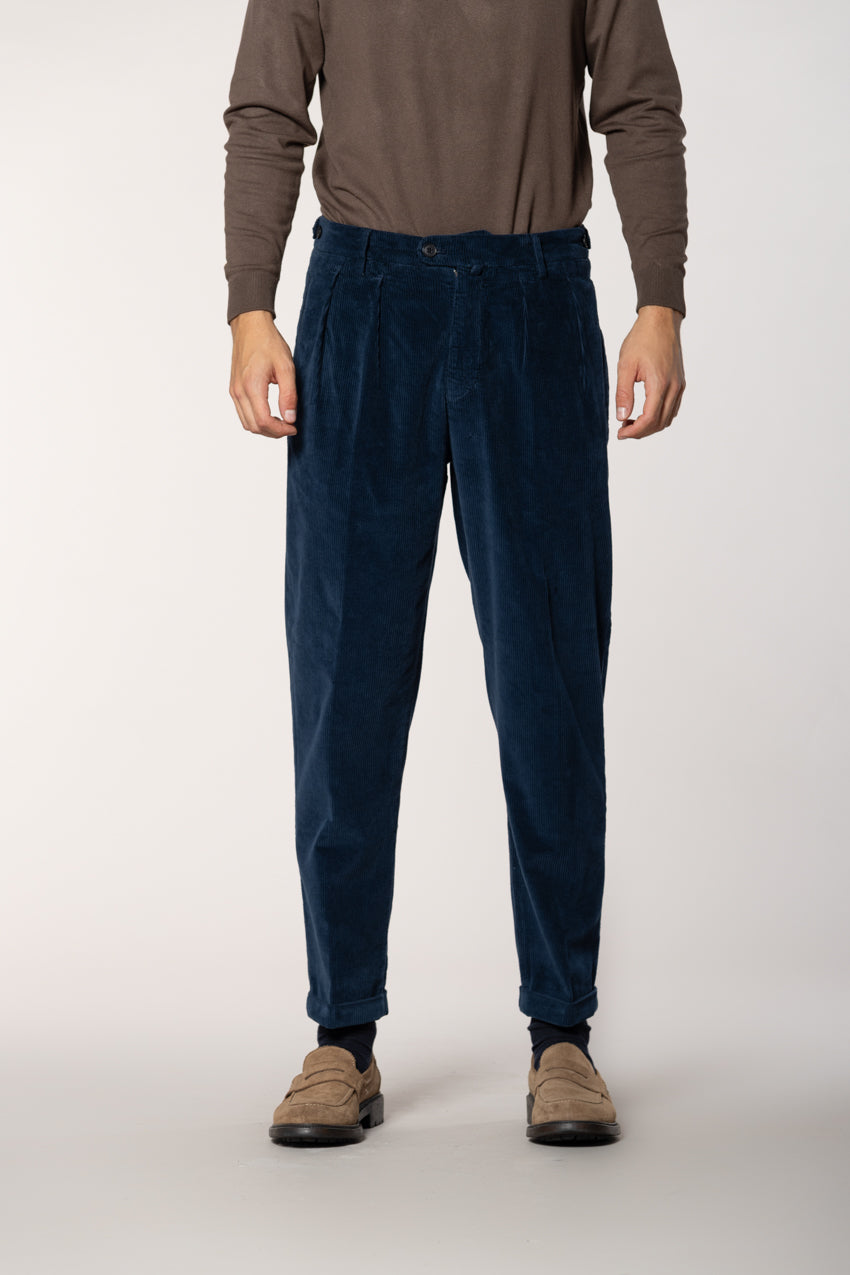 Don Johnson 2 Pinces Herren-Chinohose aus Kord 500 Rippen carrot fit