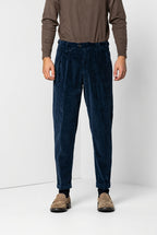 Don Johnson 2 Pinces Herren-Chinohose aus 500-Rippen-Samt carrot fit