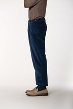 Don Johnson 2 Pinces pantalone chino uomo in velluto 500 righe carrot fit