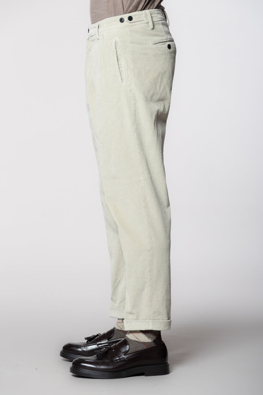 Don Johnson 2 Pinces Herren-Chinohose aus Kord 500 Rippen carrot fit
