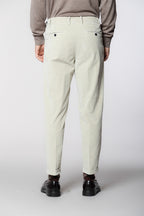 Don Johnson 2 Pinces pantalone chino uomo in velluto 500 righe carrot fit