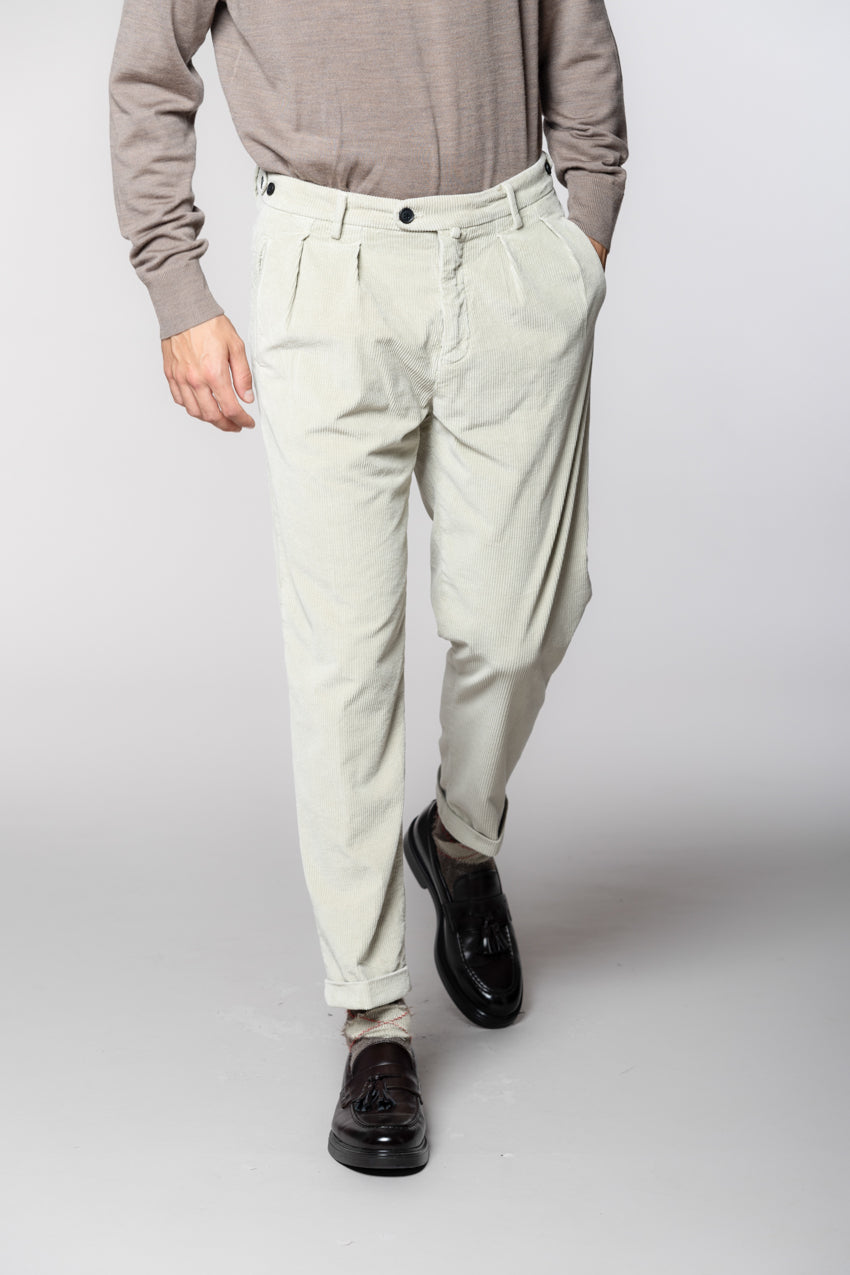 Don Johnson 2 Pinces Herren-Chinohose aus Kord 500 Rippen carrot fit