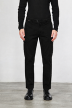 Chile pantalone cargo uomo in gabardina carrot fit