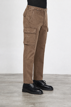 Chile Herren-Cargohose aus Gabardine mit carrot fit