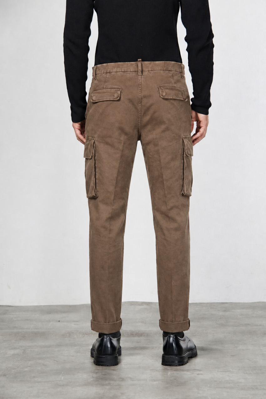 Chile Herren-Cargohose aus Gabardine mit carrot fit