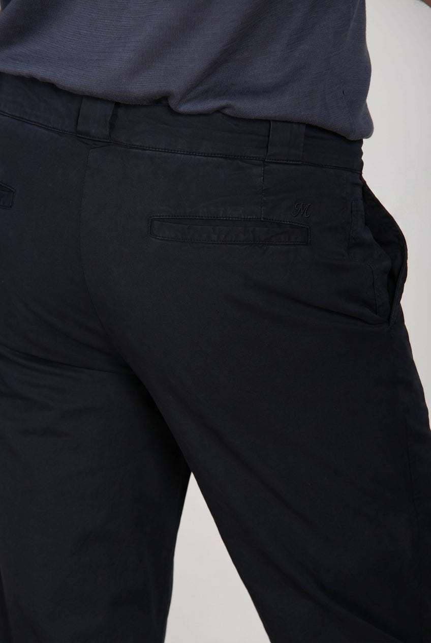 Madison M74 pantalone chino uomo in twill leggero stretch carrot fit