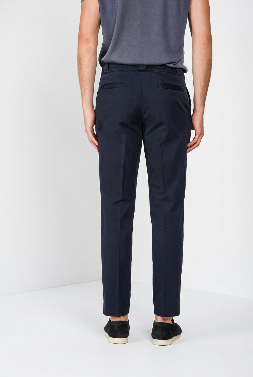 Madison M74 pantalone chino uomo in twill leggero stretch carrot fit