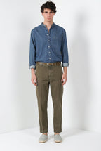 Chile M74 Hose Cargo Herren aus geflammtem Panama relaxed fit ①