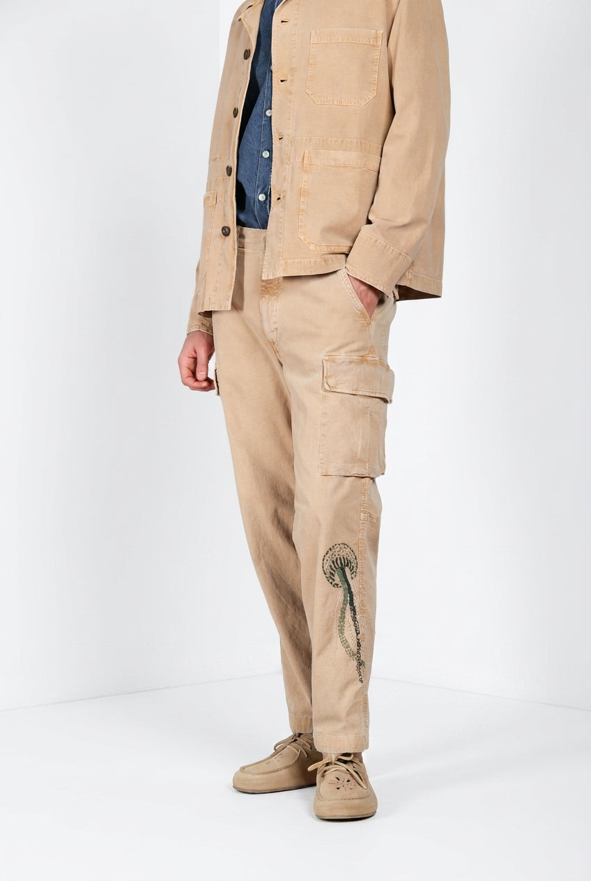 Chile M74 Hose Cargo Herren aus Slub-Panama relaxed fit ①