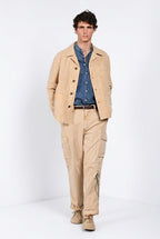 Chile M74 Hose Cargo Herren aus Slub-Panama relaxed fit ①