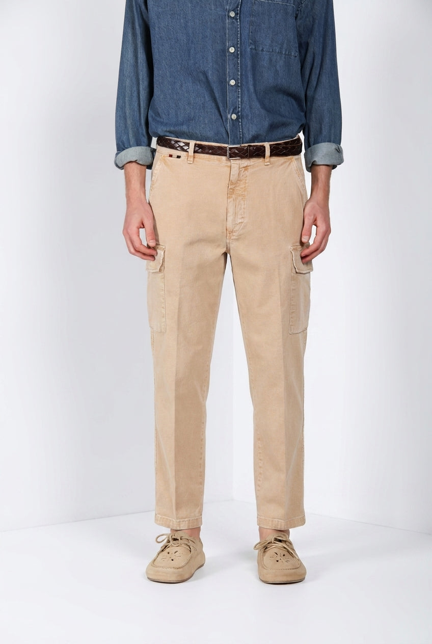 Chile M74 Hose Cargo Herren aus Slub-Panama relaxed fit ①