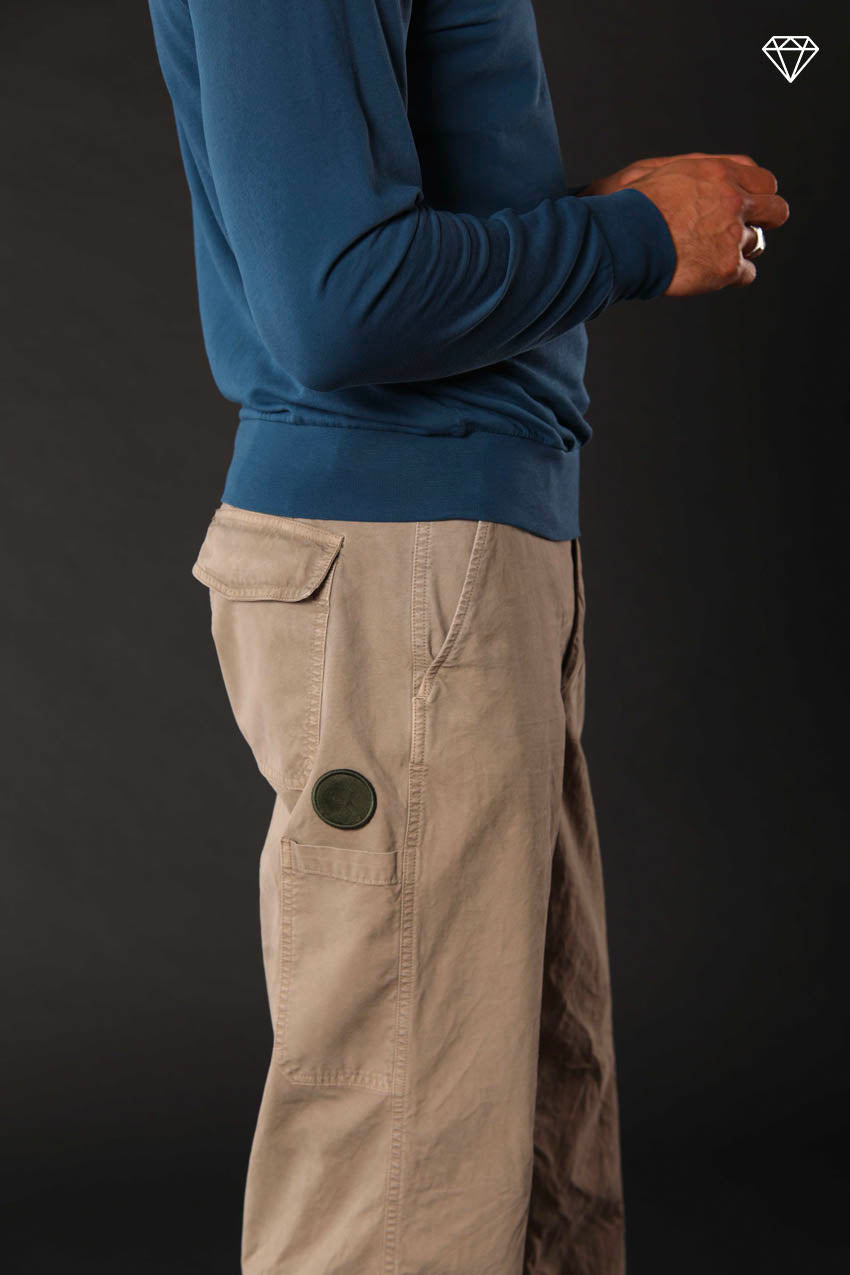 San Andreas M74 pantalone cargo uomo in canvas oxford logo edition relaxed fit ①