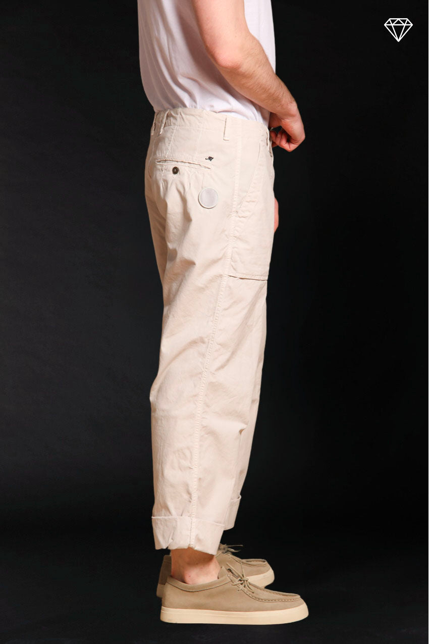 San Luis M74 pantalone cargo uomo in canvas oxford logo edition relaxed fit ①