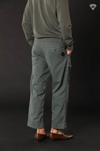 San Luis M74 pantalone cargo uomo in canvas oxford logo edition relaxed fit ①