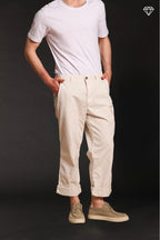 San Juan M74 pantalone cargo uomo in canvas oxford logo edition relaxed fit ①