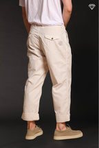 San Juan M74 pantalone cargo uomo in canvas oxford logo edition relaxed fit ①