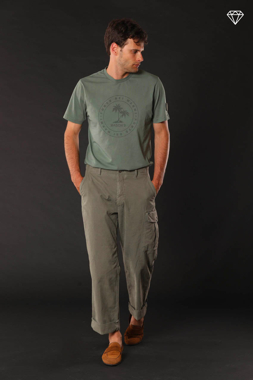 San Juan M74 pantalone cargo uomo in canvas oxford relaxed fit ①