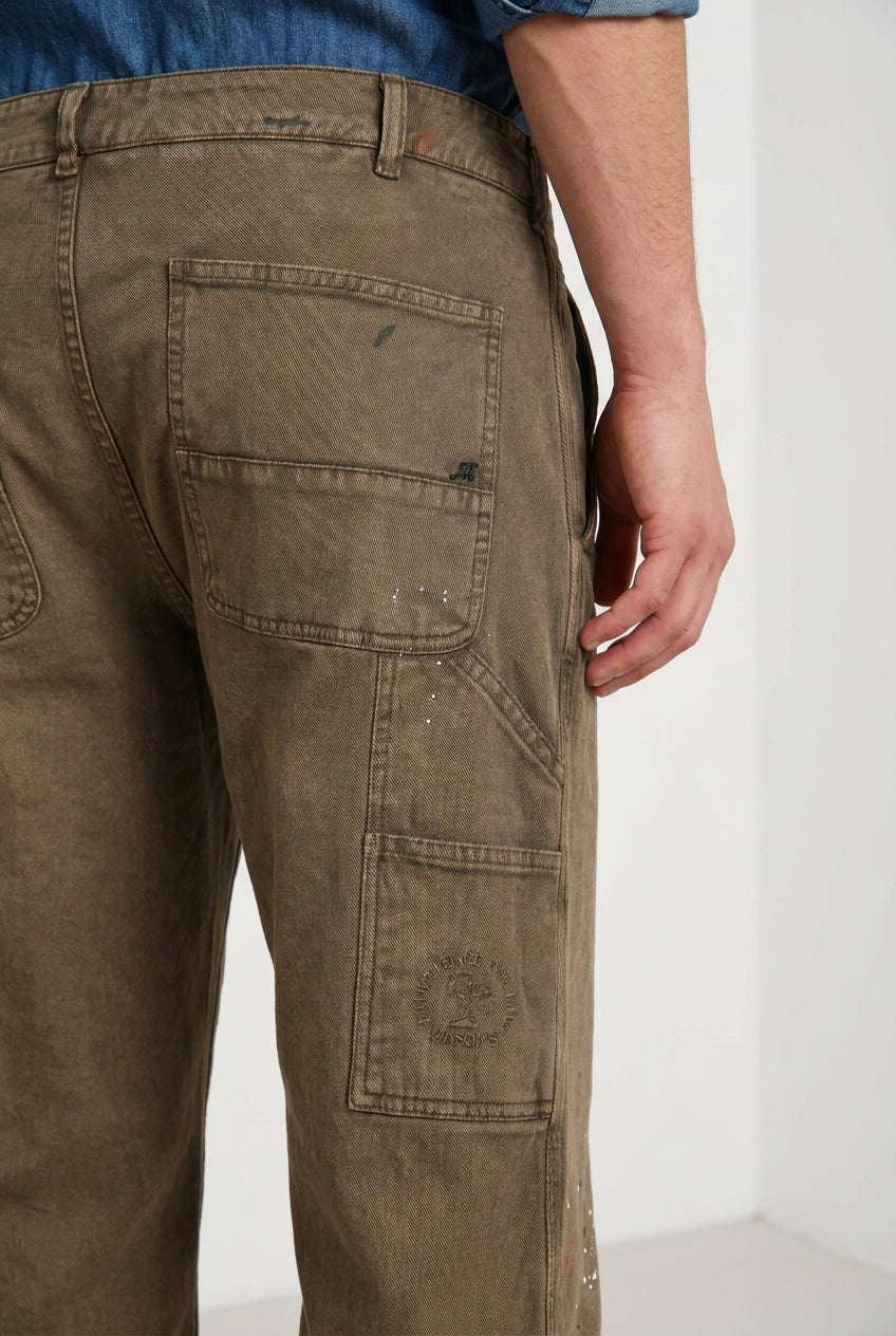 Dallas M74 pantalone cargo uomo in bull stretch relaxed fit ①