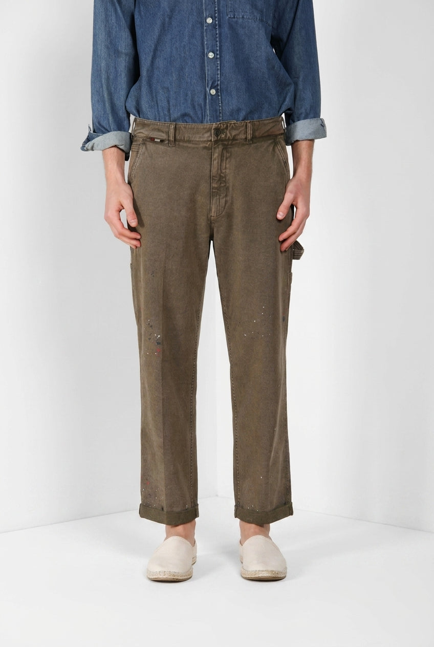 Dallas M74 pantalone cargo uomo in bull stretch relaxed fit ①
