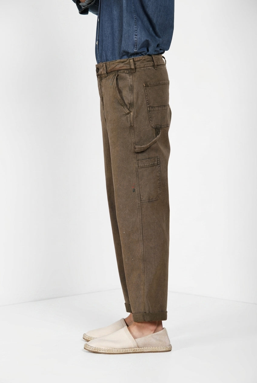 Dallas M74 pantalone cargo uomo in bull stretch relaxed fit ①