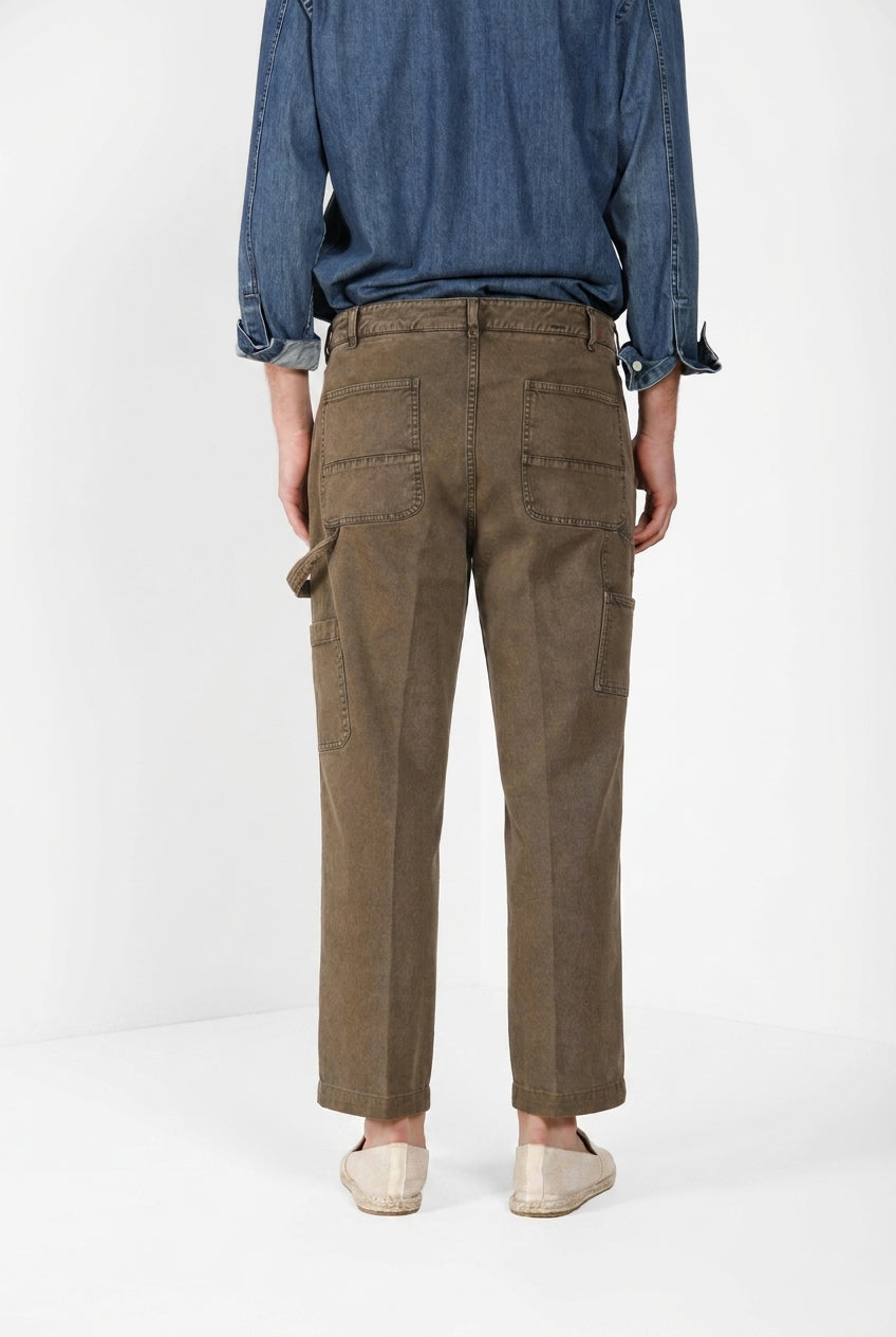 Dallas M74 pantalone cargo uomo in bull stretch relaxed fit ①