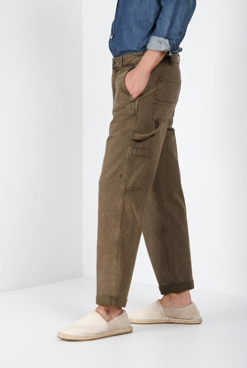 Dallas M74 pantalone cargo uomo in bull stretch relaxed fit ①