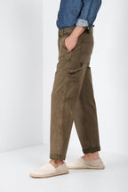 Dallas M74 pantalone cargo uomo in bull stretch relaxed fit ①