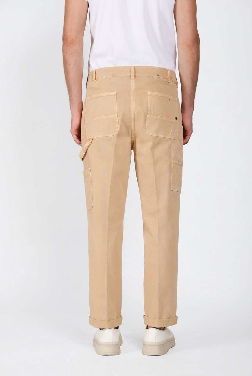 Dallas M74 pantalone cargo uomo in bull stretch relaxed fit ①