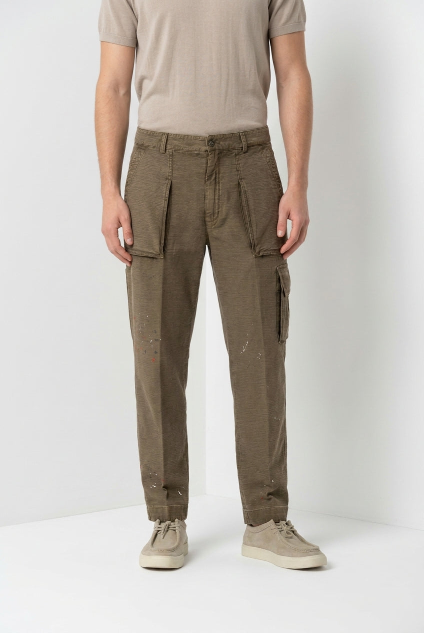 Cuba Work M74 Herren Cargo Hose aus Flammgarn-Baumwolle relaxed fit ①