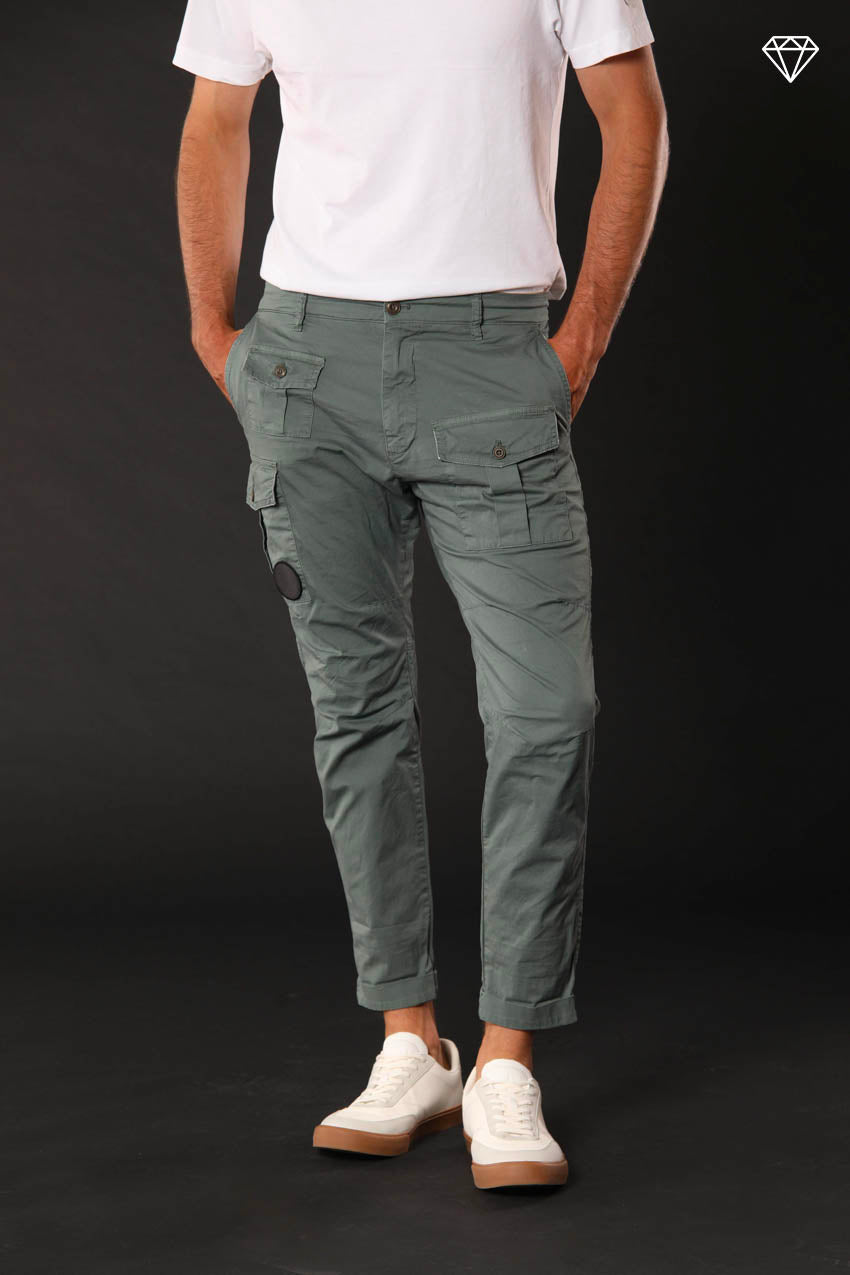 George Coolpocket pantalone cargo uomo in cotone pima leggero ltd carrot fit ①