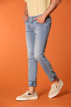 Harris 5-Taschen Herrenjeans mit Safari-Innenprint Slim Fit